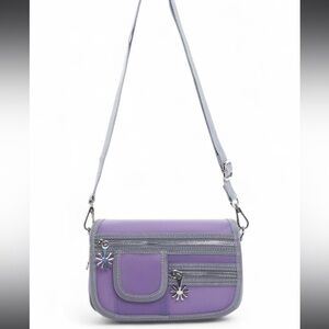 Brand New Delia’s Purple Shoulder Bag with Mirror and Pockets